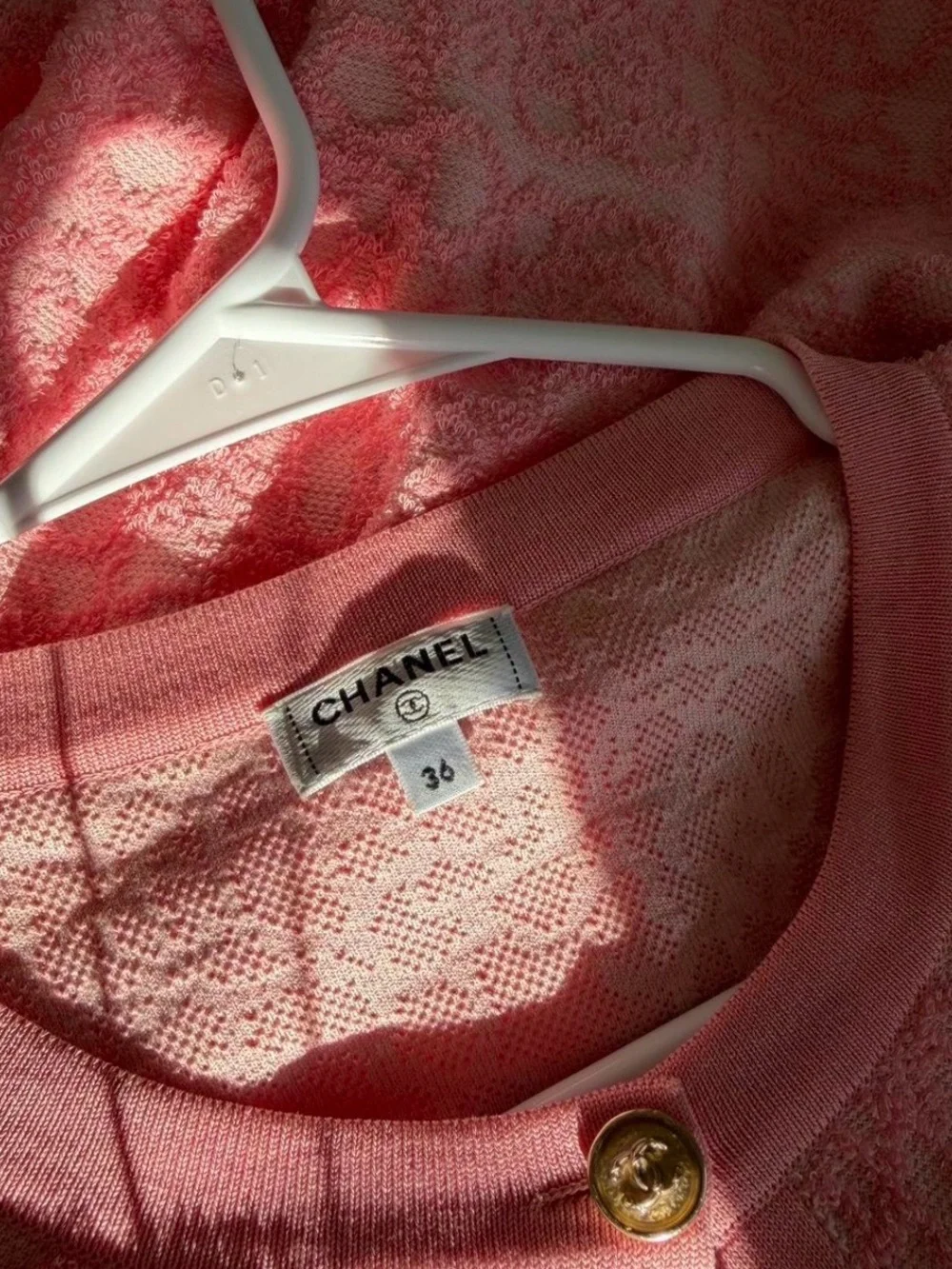 Chanel 21C Pink Knit Cardigan Dress (Pristine / Unworn)